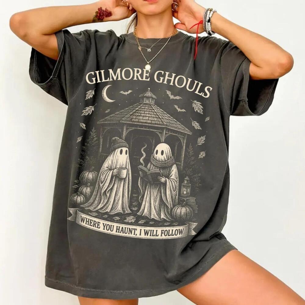 Gilmore Ghouls Shirt, Cozy Fall Ghost Tee, Stars Hollow Autumn Aesthetic